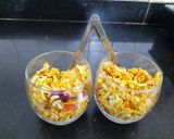 A picture of step 5 of Bhel puri.