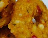 A picture of step 3 of Sabudana vada with a veggie twist.