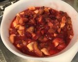 Une image de l'étape 6 de Compote aux deux pêches et pommes (fruits du jardin).