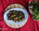 A picture of step 6 of Aloo methi.