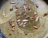 A picture of step 6 of Hara Moong Halwa.