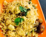 A picture of step 10 of Paneer Matar Pulao.