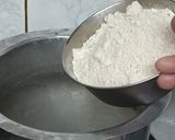 A picture of step 2 of Jowar Roti /Bhakri.