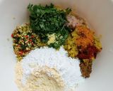 A picture of step 1 of Leftover khichdi pakoda.