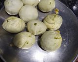 A picture of step 7 of Gujarati stuffed Lilva kachori.