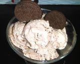 A picture of step 7 of Oreo ice cream.