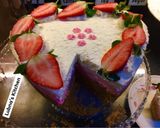 A picture of step 5 of Strawberry cheese cake 🍰.