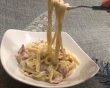 Foto langkah ke 3 dari resep Fettuccine Carbonara.