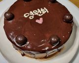 รูปขั้นตอนการทำที่ 7 ของ Dark Chocolate Drip Cake สไตล์เกาหลี ไส้ช็อกโกแลตกานาช