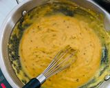 A picture of step 8 of Sharagwani Shing Nu Shaak (Moringa curry).