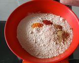 A picture of step 1 of Amarnath flour with cabbage paratha.