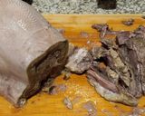 A picture of step 2 of Beef Tongue in Roasted Salsa.