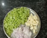 A picture of step 1 of #NVM Snake gourd sabji(Padval).
