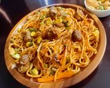 A picture of step 10 of Veg Soya Chowmin.
