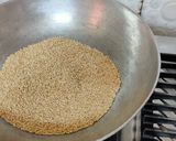 A picture of step 2 of Til churma ladoo.
