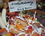 A picture of step 4 of Healthy fruit chaat😋.