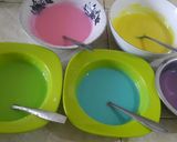 Foto langkah ke 4 dari resep 53. Puding Roti Pelangi.
