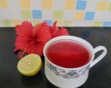 A picture of step 3 of Hibiscus Tea 🌺.