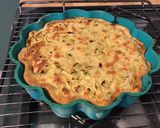 Une image de l'étape 11 de Tarte à la rhubarbe et crème de cassis (pâte brisée épeautre lait vanille).
