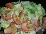 Peceto al horno con ensalada