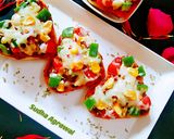 हार्ट शेप पिज़्ज़ा होम मेड बेस से(Heart shape pizza home made base se recipe in Hindi) रेसिपी चरण 10 फोटो