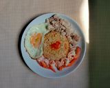 รูปขั้นตอนการทำที่ 3 ของ ข้าวคลุกน้ำพริกเกลือ