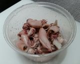 Foto langkah ke 2 dari resep Cumi Asin Pete.