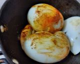 A picture of step 2 of Egg Curry in peanuts khus khus gravy.