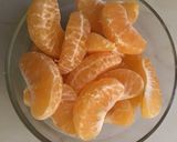 A picture of step 1 of Orange burfi.