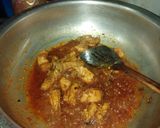 A picture of step 4 of Smoke chicken karahi biryani.