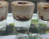A picture of step 2 of Choco moco shots.