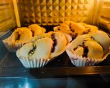 Foto langkah ke 5 dari resep Blueberry Streusel Bread (tanpa ulen).