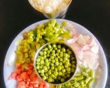 A picture of step 1 of BUTTER Garlic VEGETABLE FRIED Rice.