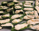 A picture of step 8 of Easy Jalapeño Poppers.
