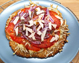 Foto del paso 4 de la receta: Pizza crujiente con base de avena 🍕