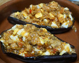 Foto del paso 6 de la receta: Berenjenas rellenas de atún y huevo duro