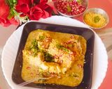 A picture of step 7 of Aloo tikki chaat 💚😋😋.