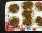 A picture of step 4 of Brinjal fry.