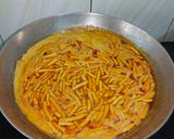 A picture of step 6 of Maharashtrian Sev bhaji.