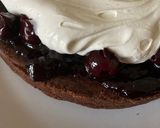 A picture of step 8 of Black Forest cake.
