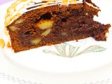 Tarta de Brownie de chocolate con nueces