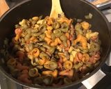 Une image de l'étape 9 de Ciocches multicolores en gratin aux champignons et fromage de chèvre.