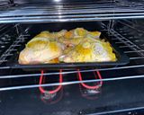 Foto del paso 4 de la receta: Pollo al horno a la cerveza y mostaza con vegetales