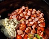 A picture of step 3 of Jambalaya Dip.