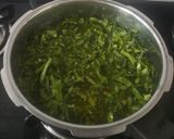 A picture of step 2 of Green Moong Dal Palak.