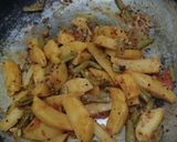 आलू-सेम की झटपट सब्जी: रेसिपी चरण 8 फोटो