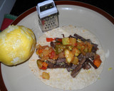 Foto del paso 12 de la receta: Tacos con carne y pisto