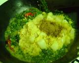 Mulo Shaag diye Bhaja Muger Dal (Radish Leaves Moong Dal Curry - Bengali Style) recipe step 5 photo