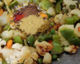 A picture of step 5 of Dabha Style Cauliflower Mix Veg.