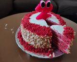 Foto langkah ke 10 dari resep Red Velvet Birthday Cake Simple Anti Gagal.